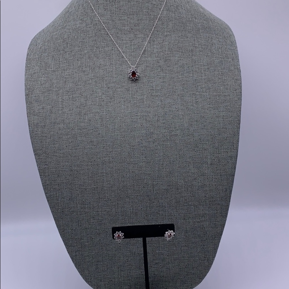 Beautiful CZ necklace and earrings set